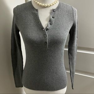 VICTORIA’s SECRET | vintage gray fitted sweater | size S